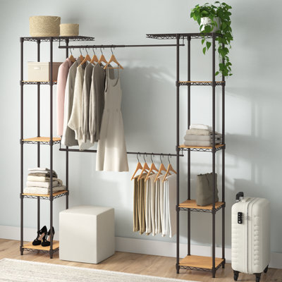Wade Logan® Boff 48.31'' W Rustic Z-Frame Wardrobe with